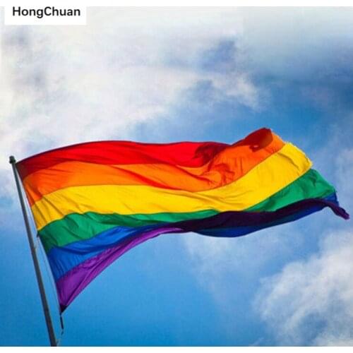 Colorful flag fast delivery 5D DIY square/round diamond painting embroidery mosaic homedecoration cross stitch gifts fornew year