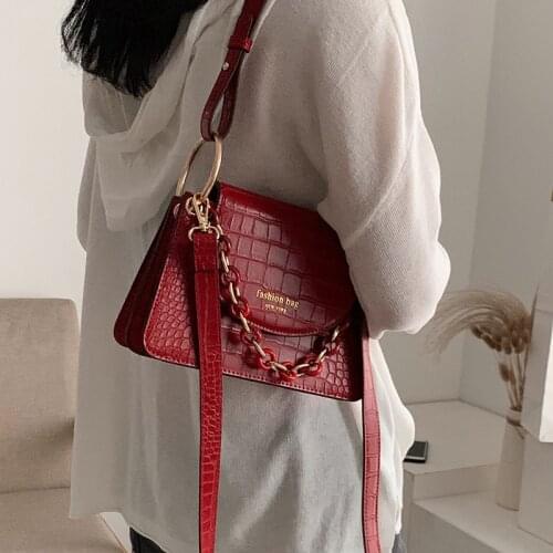 Stone pattern Square Tote bag 2021 Fashion New High quality Soft PU Leather Womens Designer Handbag Shoulder Messenger Bag