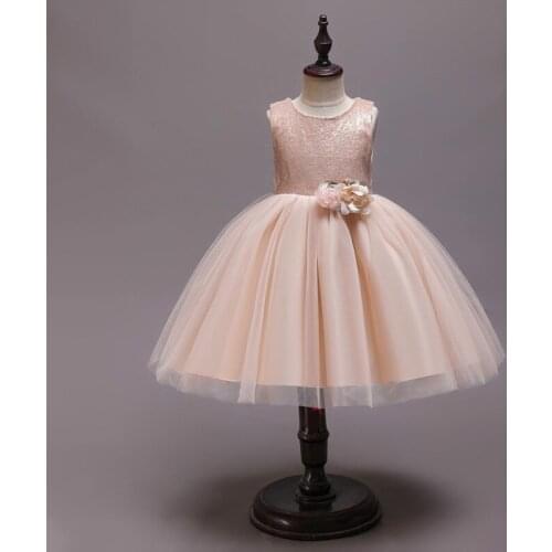 Summer Teenage Flower Girls Kids Childrens Christmas Princess Dress Children Dresses