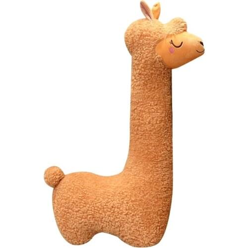 New Huge Size Alpaca Plush Toy Japanese Alpaca Soft Stuffed Cute Sheep Llama Animal Dolls Sleep Pillow Home Bed Decor Gift
