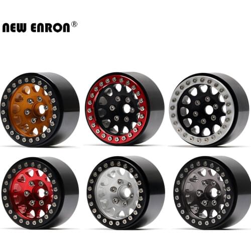 NEW ENRON Alloy 1.9" 57*45*31 Beadlock Wheels Hub Rim Tires for 1/10 RC Car Crawler Traxxas TRX-4 Tamiya CC01 TF2 Axial SCX10 II