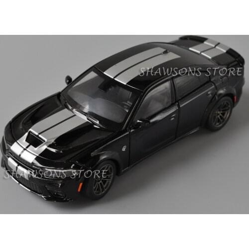 JackieKim 1:32 Scale Diecast Model Car Toys Dodge Charger SRT Miniature Replica With Sound & Light