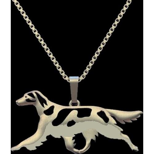 New Unique Irish Red and White Setter Pendant Necklace Hunger Games Necklace Women Best Friend Choker 10pcs/lot