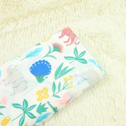 High-density poplin cartoon printed fabric, DIY clothing dress material,tissus au metre,140cm*50cm/pcs