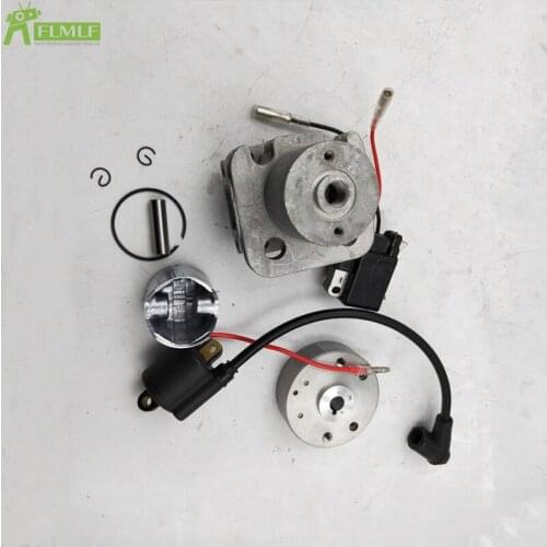 RC Boat 29CC Cylinder Head & Piston with Igntion Coil and Stator Kit Fit for Zenoah CY RCMK Marine Gas Engine G290 PUM
