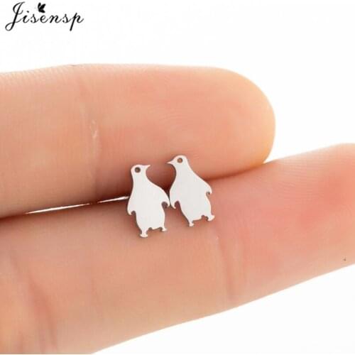 Cartoon Penguin Animal Stud Earrings for Women Children Punk Jewelry Simple Statement Piercing Earring Accessories Pendientes