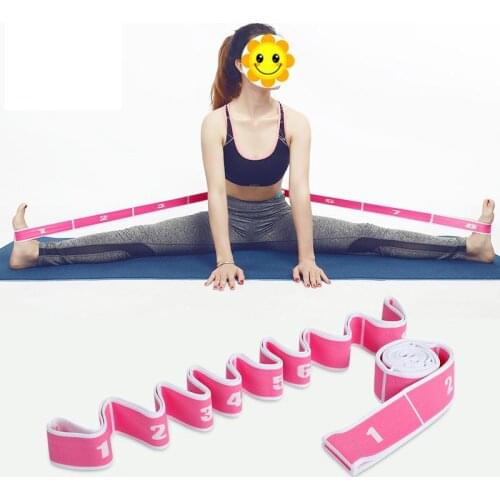 Selfree Yoga Pull Strap Polyester Latex Elastic Latin Dance Stretching Band Loop Yoga Pilates Fitness Exercise Resistance Bands