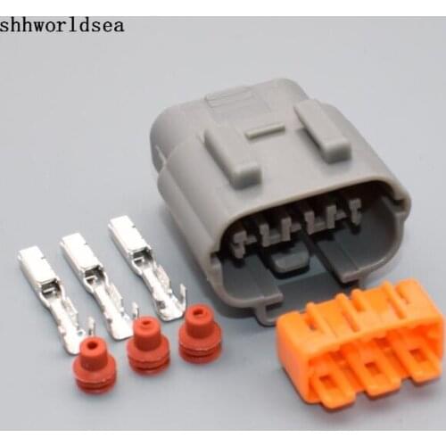 Shhworldsea 3-hole Waterproof Automobile Connector For Nissan Sensor Including Terminal