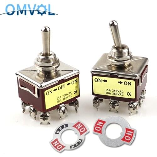 302 Silver Contacts high quality 9 screw toggle switch ON-ON ,ON-OFF-ON 303