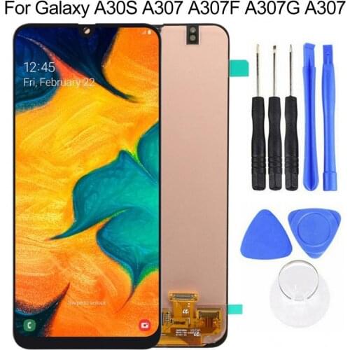 AMOLED LCD Display Touch Screen Digitizer Assembly Parts for Samsung Galaxy A30S Screen Replacement Accessories For Mobile Phone