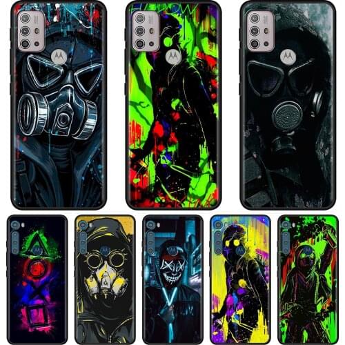 For MOTOROLA One Fusion Case for Moto G10 G9 G8 Plus Play Power One G20 G30 G40 G50 G60 Edge 20 Shell Man Antigas mask Anti-Fall