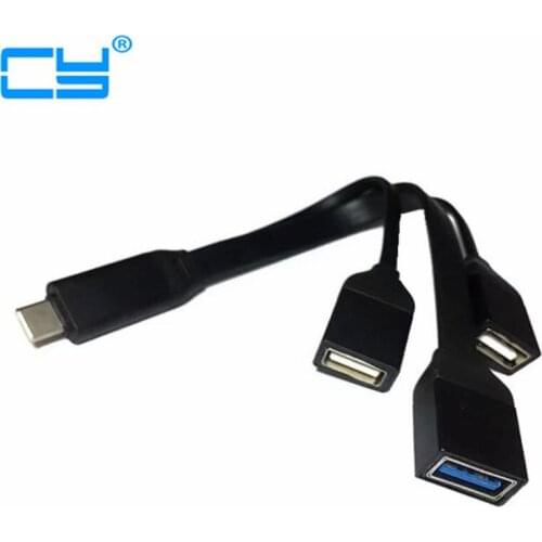 USB 2.0 to Type-C Cable 90 Degree Connector USB3.1 Type-C Fast Charging Data Cable for All Type C Device Nylon Braided Cable