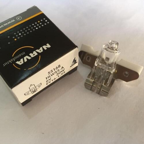 NARVA 55168 HLWS5-A 6V 30W bulb,PY16-1.25 halogen lamp,Zeiss Jena microscope,Axiover Axiolab Axiotech Galen,NA55168 6V30W lights