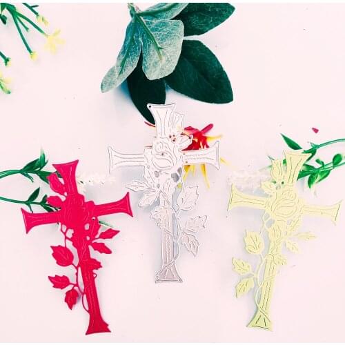 Jesus cross metal cutting mould DIY scrapbook photo album relief handicraft mould