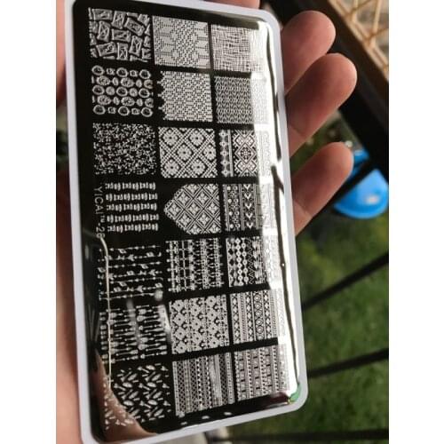 NEW! 1pc Nail Stamping Plates Template YICAI 01-40 3D Flower Series Image Plates Nail Art Manicure Templates Beauty Polish Tools