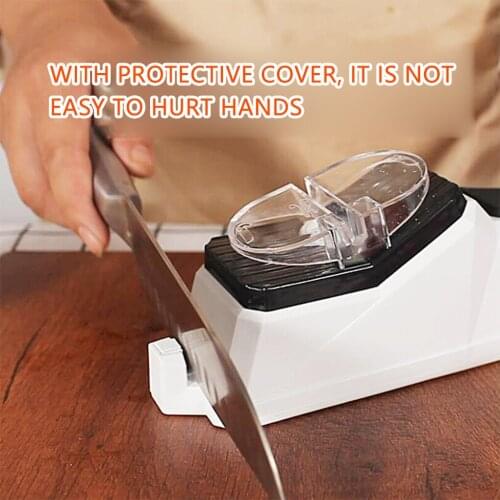 1pcs USB Electric Knife Sharpener Adjustable Household Grinding Sharpening Stone For Kitchen Knives Tool With Protector Cover
