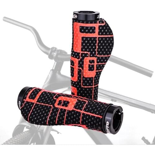 2 Pieces Bicycle Double Lock On MTB Road Bike Mountain Bike Handlebar Grips Anti-slip Double Lock Cycling Handle bar Grippers
