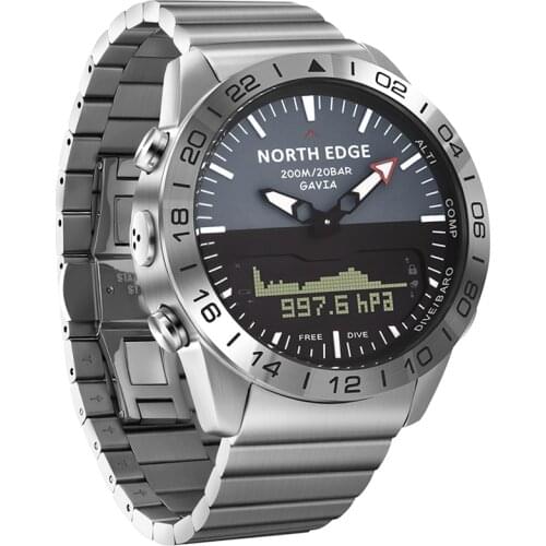 2020 Luxury Top Brand Men Wristwatch Altitude Barometer Multifunction Sports Watches Mens 200M Waterproof GMT Watch reloj hombre