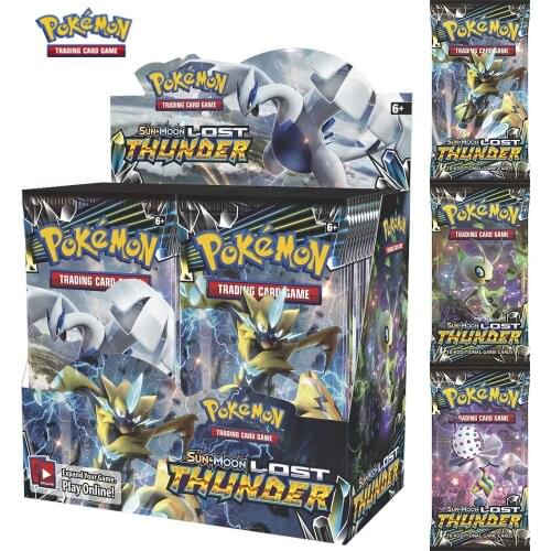 324 pcs Pokmon Cards Pokmon TCG: TCG: Sun & Moon Lost Thunder Booster Box (Pack of 36) Game Kids Collection Toys Gift