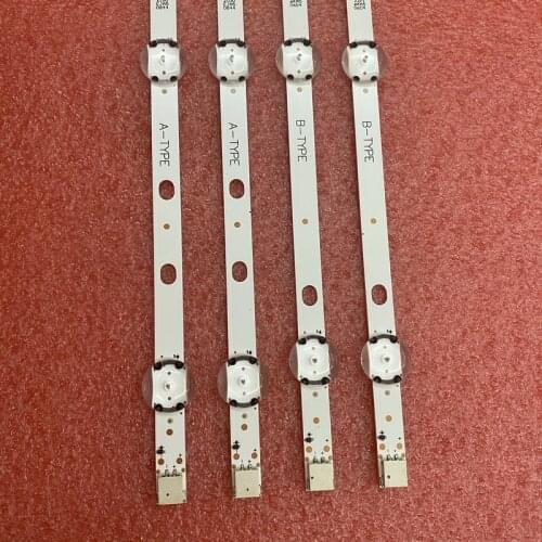 4pcs LED bar For 43PUS6031 LT-43C870 A B C LT-43C862 43HK6T74U TOSHIBA 43U6763DA 43U5766DB 43U6663DB VESTEL 43" DRT UHD A B-TYPE