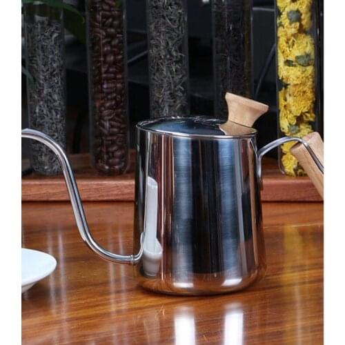 550ml stainless steel long spour drip coffee kettle/drip coffee pot /long spour drip cafe maker with high quality