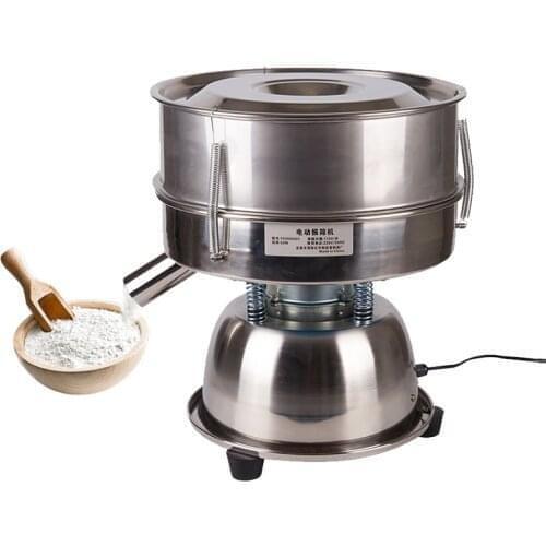Automatic Flour Sifter Shaker Machine Vibrating Screen Stainless Steel Small Electric Medicine Powder Vibrating Sieve Machine