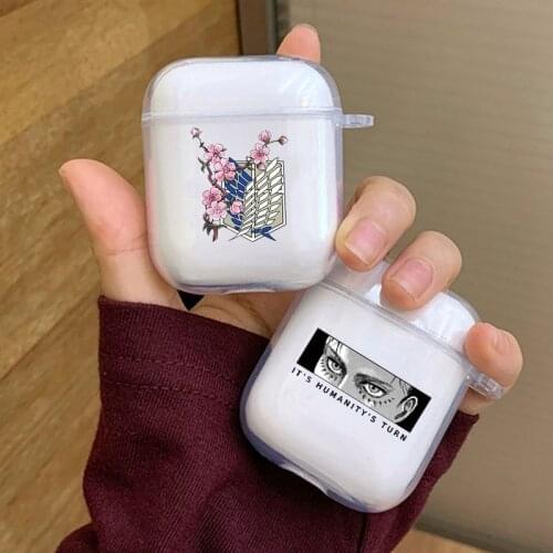 Anime Japanese Attack on Titan Levi Ackerman Case for Airpods Cases 1 2 Cover for Air Pods Soft Clear TPU Case Earphone Coque