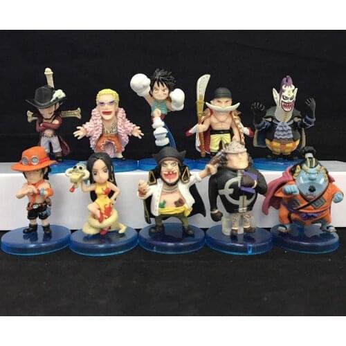 Anime One Piece Luffy Ace Boa Hancock Gekko Moria Jinbe Edward Newgate Mihawk PVC Action Figure Collectible Model Kids Toys Doll