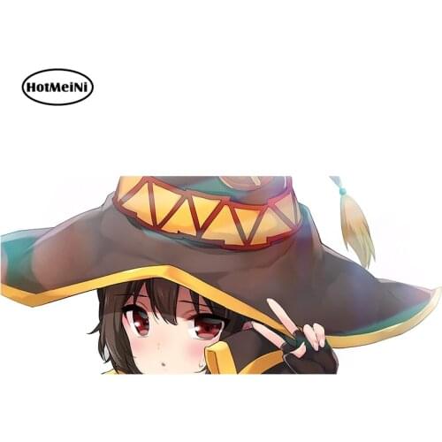 HotMeiNi 13cm x 5.8cm for Konosuba Megumin Vinyl Waterproof Decal Personality RV JDM Assessoires Custom Printing Car Stickers