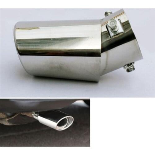 Stainless Steel Pipe Chrome Trim Modified Car Rear Tail Throat Liner Accessories Universal Car Auto Exhaust Muffler Tip