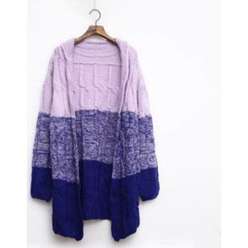 Cardigan Coat Womens Sweater Long Casual Women Warm Sweater Thick Knitted Female Sweaters Winter