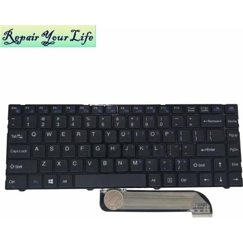 Laptop keyboard for HASEE UI45 UI41 UI47 U43 U45 UI41G UI43 UI43B UI43R UI47-D4 U41G US English D0K-V6360A black with frame