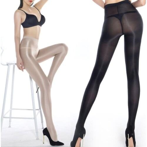 Hot Sales Sexy Women Classic Hottest Sheer Sexy Shiny Glossy Stocking Autumn & Winter Womens Oil Shine Pantyhose Glitter Tights