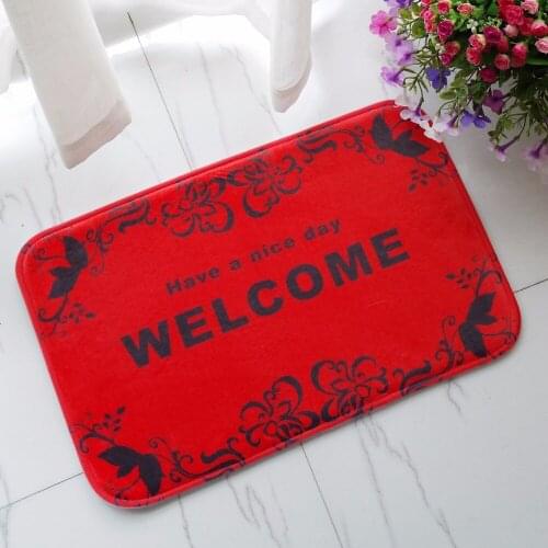 40*60cm red Welcome Door Mat Kitchen Carpets Memory Foam Bathroom Absorbent Non-slip Mat Rugs Not sale tapete tapis de cuisine