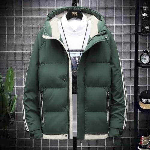 2021 New Mens Winter Jacket Hooded Thicken Warm Men Parka Coat Zipper Casual Outerwear Windproof Jackets Mens Windbreaker 4XL