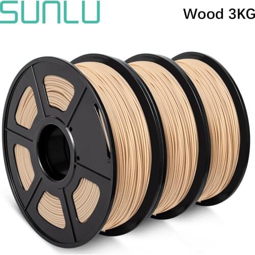 1.75mm Wood Fiber PLA Filament For 3D Printer Similar Wood Model Consumable Material Wood Filament Safe To Children Use 1KG