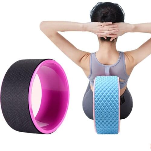New Major Yoga Pilates Circle TPE Fitness Roller Wheel Back Training Tool Slimming Magic Waist Shape Ring Yoga Wheel