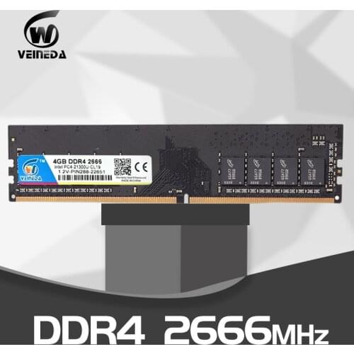 VEINEDA ddr4 4 gb 8gb 16gb PC Computer RAM 4GB Memory DDR 4 PC4 2133 2400 2666Mhz Desktop Motherboard Memoria 284-pin
