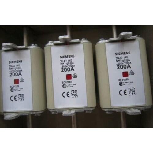 Fuses: 3NA7120-6 50A 690V gG/gL NH1 / 3NA7122-6 / 3NA7124-6 / 3NA7130-6 / 3NA7132-6 / 3NA7140-6 200A 690V NH1