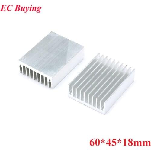 5pcs Heatsink 60*45*18mm 60X45X18mm Cooler Cooling Fin Aluminum Heat Sink Radiator for LED, Power IC Transistor, Module PBC