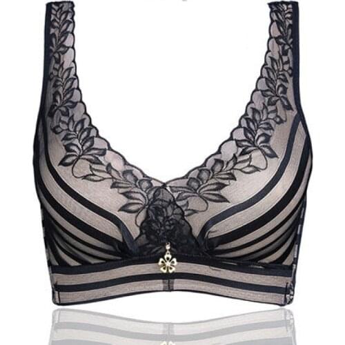 Plus Size bra sexy bralette crop top Underwear push up strapless bra lace Female bra Lingerie Brassiere