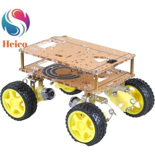 4WD Robot Smart Car Chassis Kits With Strong Magnetic Motor Suspension WiFi Trolley for Arduino DIY Education Robot Smart Car