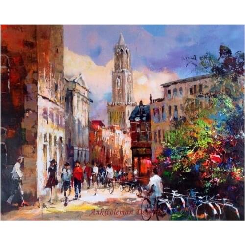 Needlework for embroidery DIY French DMC High Quality - Counted Cross Stitch Kits 14 ct Oil painting - Utrecht Street