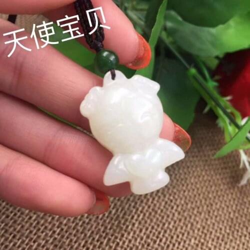 Explosion carved and Tian Yu Bao angel pendant 3281