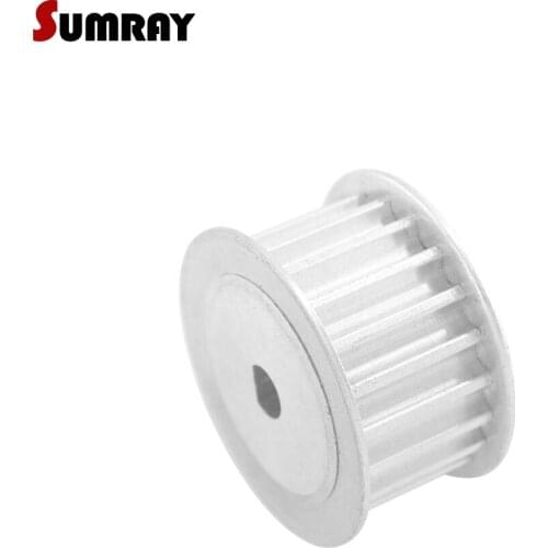 SUMRAY 5M 20T D type Timing Belt Pulley 5*4.5/6*5/8*7/10*9mm bore 16/21mm width D type Synchronous Wheel Pulley for 3D Printer