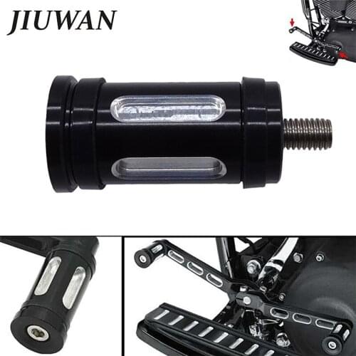 1PCS Motorcycle Black CNC Edge Cut Heel ToeShifter Peg Cutting Board Shifter Displacement PEG For Harley Touring Dyna Softail