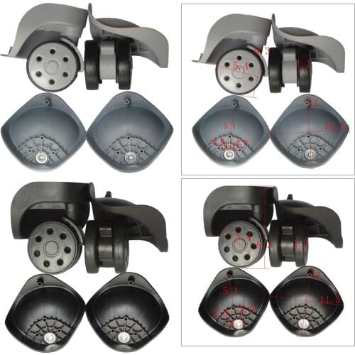 2pcs High Quality Rubber Replacement Wheels for Luggage Trolley Universal Travel Suitcase Spinner Wheels CasterParts Accessories