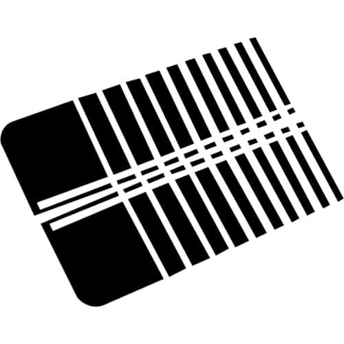 2Pcs Universal Vinyl Racing Car Front Hood Stripe Decal Bonnet Sticker Matte Black 91x27.3cm