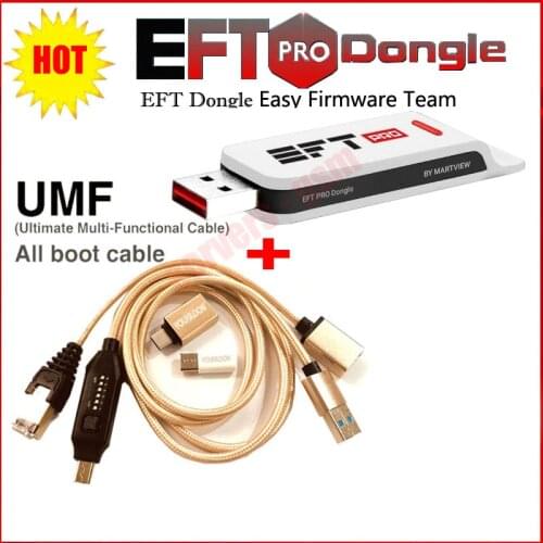 2021 Newest 100% Original EFT Pro DONGLE EASY FIRMWARE TEMA + UMF all boot Cable ( all In One Boot Cable ) Free Shipping