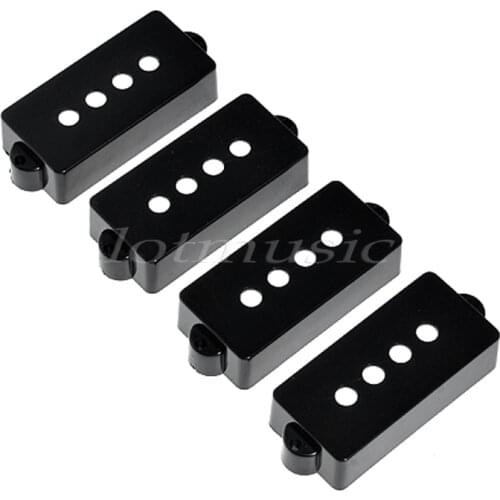 4 High Quality Black Bass Guitar Pickup Cover For Bass Replacement